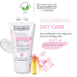 Kem dưỡng ẩm phục hồi Evoluderm Nourishing chăm sóc cho da khô và nhạy cảm cho làn da mịn màng tươi sáng 50ml