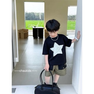 Set áo ngôi sao đen bé trai