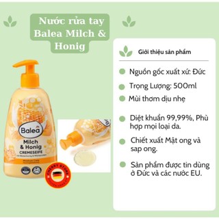 Nước rửa tay Balea CremeSeife 500ml - Hàng Đức