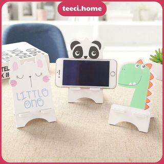 Giá Đỡ Điện Thoại Bằng Gỗ Dày Decor Trang Trí Bàn Học, Bàn Làm Việc Xem Phim Hình Thú Đáng Yêu TEECI U079