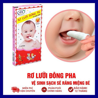 Gạc rơ lưỡi cho bé Đông Pha