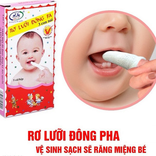 Gạc rơ lưỡi cho bé Đông Pha