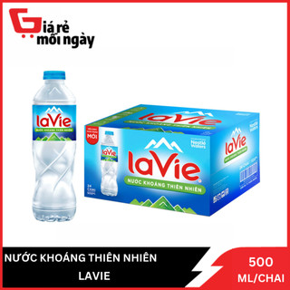 Nguyên thùng Nước khoáng thiên nhiên Lavie chai 500mlx24