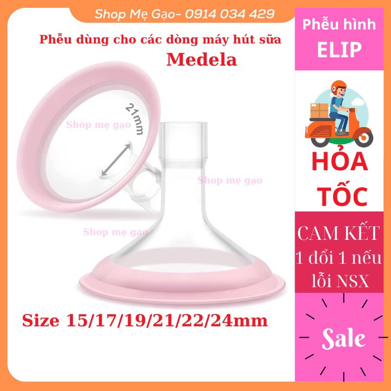  Phễu hút sữa maymom Flex dùng cho các dòng máy hút sữa medela medela pump swing sonata  harmony cổ nối maymom 
