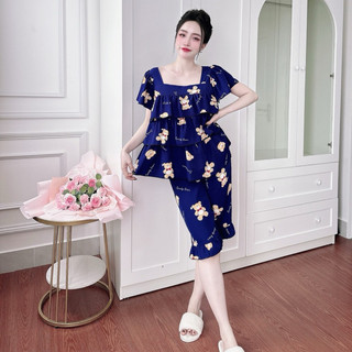 (Bigsize) Đồ bộ Lụa Nhật Form chuẩn Bigsize - Chất mát