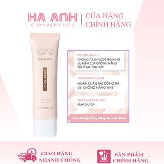 Kem chống nắng nâng tông la bonita uv glow tone-up sun block 50ml