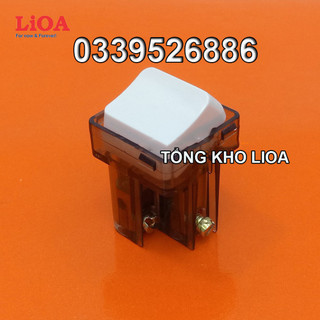 Hạt công tắc LiOA, Nhựa TRẮNG, tiếp điểm ĐỒNG. Hạt vuông