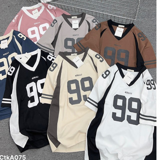 Áo thun tay nữ lỡ form rộng chất cotton số 99phong cách Hàn Quốc JUMESTORE M09
