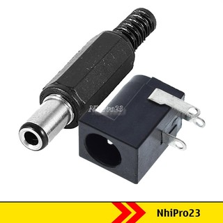 Đầu jack dc, Jack nguồn dc đực cái 5.5x2.1mm