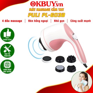 Máy massage cầm tay hồng ngoại 4 đầu puli pl-603b | okbuy