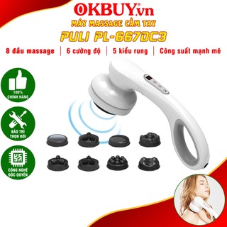 Máy massage cầm tay pin sạc 8 đầu PULI PL-667DC3 - Điện tử