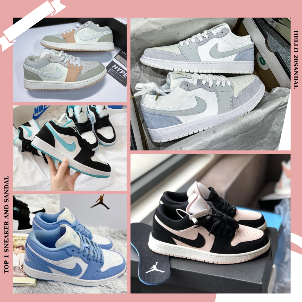 Giày_Jordan Cổ Thấp Low Paris Nam Nữ Phong Cách Thời Trang Full Box Bill Hàng Đẹp