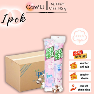 Combo 1 thùng bông tẩy trang Ipek chính hãng 150 miếng (30 x 150)