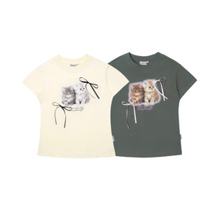 Áo babytee SLC đính nơ "Dear my club"