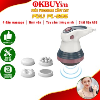 Máy massage bụng cầm tay 4 đầu hồng ngoại Puli PL-605 | OKbuy