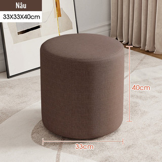 Ghế Đôn Sofa bàn trà Cao 40cm nâu (Giá thật chất lượng)