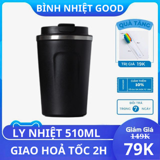 Cốc Giữ Nhiệt Coffee Dung Tích 510ml Giữ Nóng, Lạnh Từ 6-8 Tiếng Chống Tràn Đựng Cafe Hoặc Trà - CA GIỮ NHIỆT