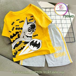 [ 13-42kg] Bộ đùi bé trai size đại phong cách thể thao chất cotton mát mùa hè T308