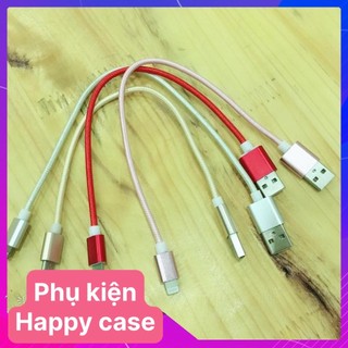 Dây cáp sạc Bọc dù Ngắn 20cm - 25cm chân micro , Type c cao cấp loại tốt