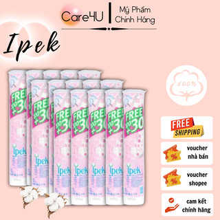  Set 15 gói bông tẩy trang Ipek siêu mềm mịn 100+30 miếng (15 x 130 miếng)