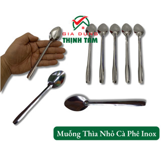 Muỗng thìa inox nhỏ cà phê đen