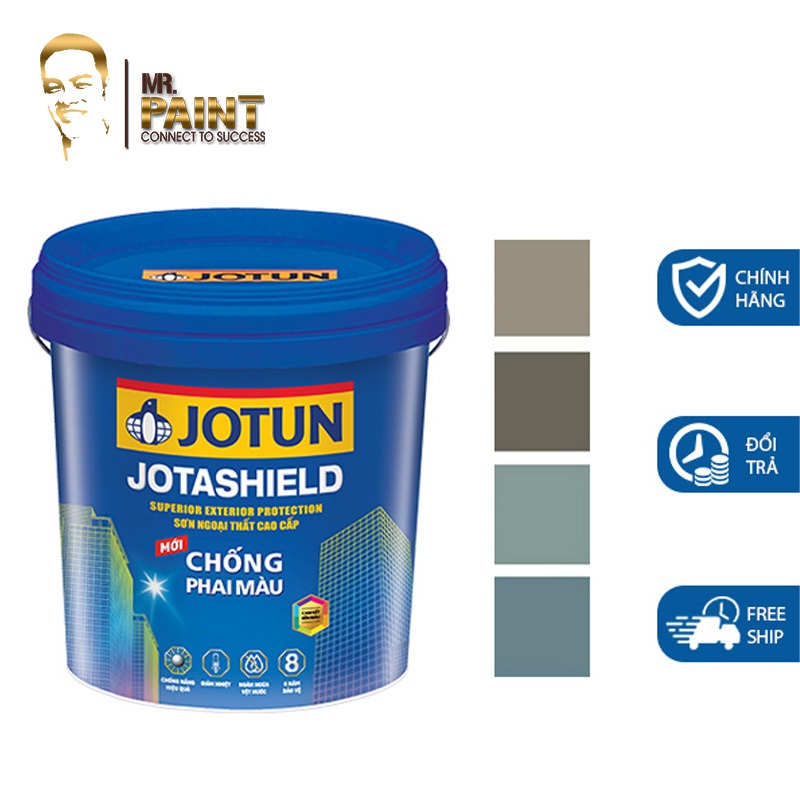 Sơn tường nhà Jotun Jotashield 1 lít chống phai màu, độ bền màu trên 10 năm (Sơn ngoại thất)