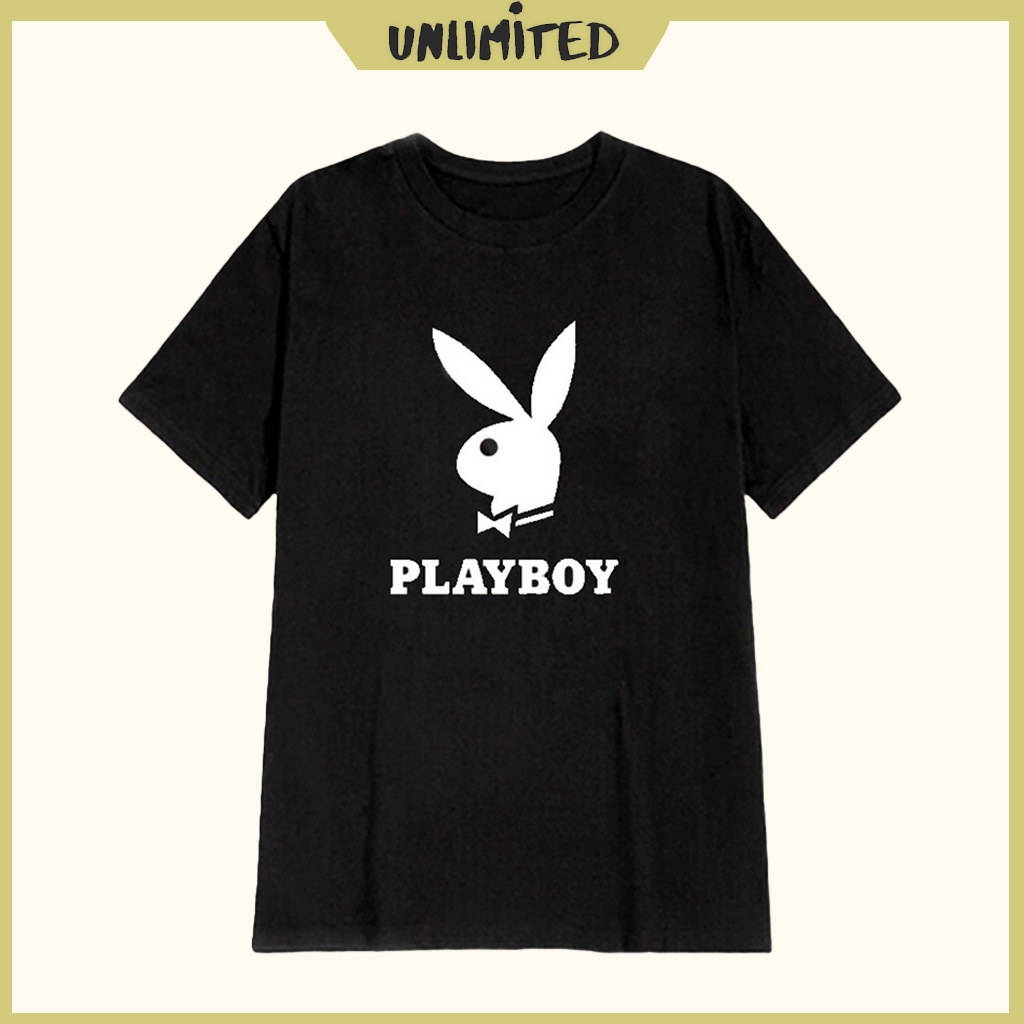 HOT- Áo thun Playboy - Áo phông - Playboy - Cool - Dễ thương - Thỏ - Unisex - Tay lỡ