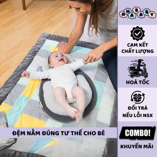 Đệm ngủ đúng tư thế JJoivce cho bé màu xám