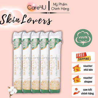 Combo 5 Gói Bông Tẩy Trang Skinlovers 120+ free 30 miếng ( 5 x 150 miếng)