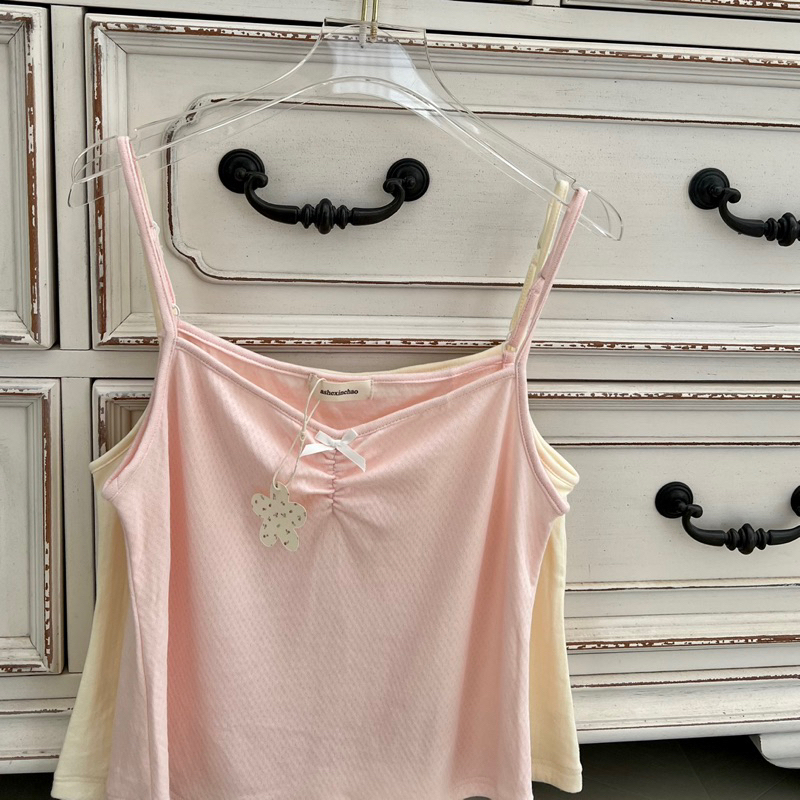 𝐚𝐬𝐡𝐞𝐱𝐢𝐧𝐜𝐡𝐚𝐨: áo mặc nhà 2 dây thun cotton