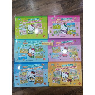 Sách - Combo 6 cuốn Sticker HELLO KITTY