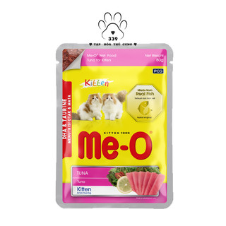 THỨC ĂN ƯỚT WET FOOD PATE DÀNH CHO MÈO CON ME-O TUNA KITTEN VỊ CÁ NGỪ BỊCH 80g