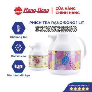 [CHÍNH HÃNG] Phích Đựng Nước Nóng, Pha Trà Rạng Đông 1 lít- Bảo Hành 1 Năm - Model: RD 1055 TS