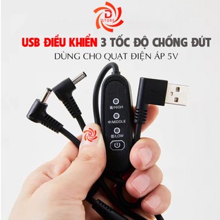 Dây Cáp Nối Quạt Áo Điều Hòa Dstore cổng USB 5V