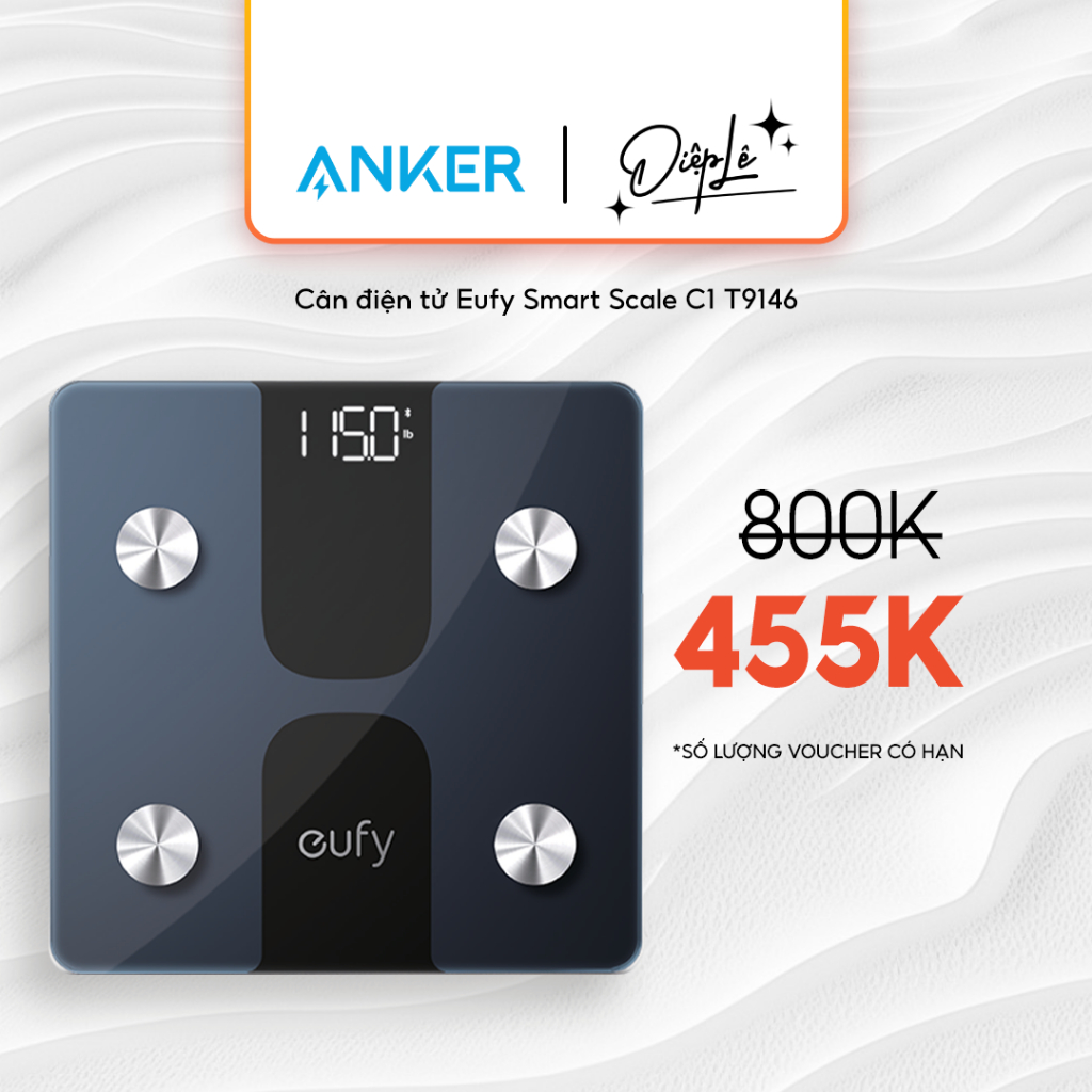 [Livestream 08.03] Cân điện tử Eufy Smart Scale C1 T9146