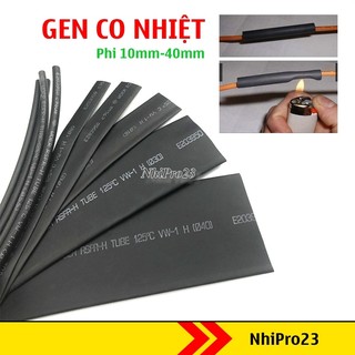 Ống gen co nhiệt phi 10 đến phi 40, ống gen co cách điện các loại