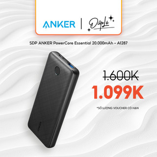 Pin dự phòng anker powercore essential 20.000mah power delivery - a1287