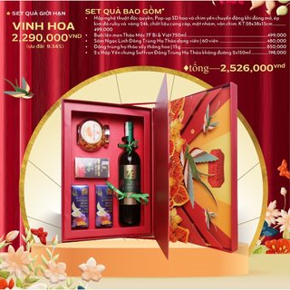 Set quà tặng nghệ thuật ý nghĩa Vinh Hoa Nonglamfood | Quà tặng cao cấp cho đối tác, người thân