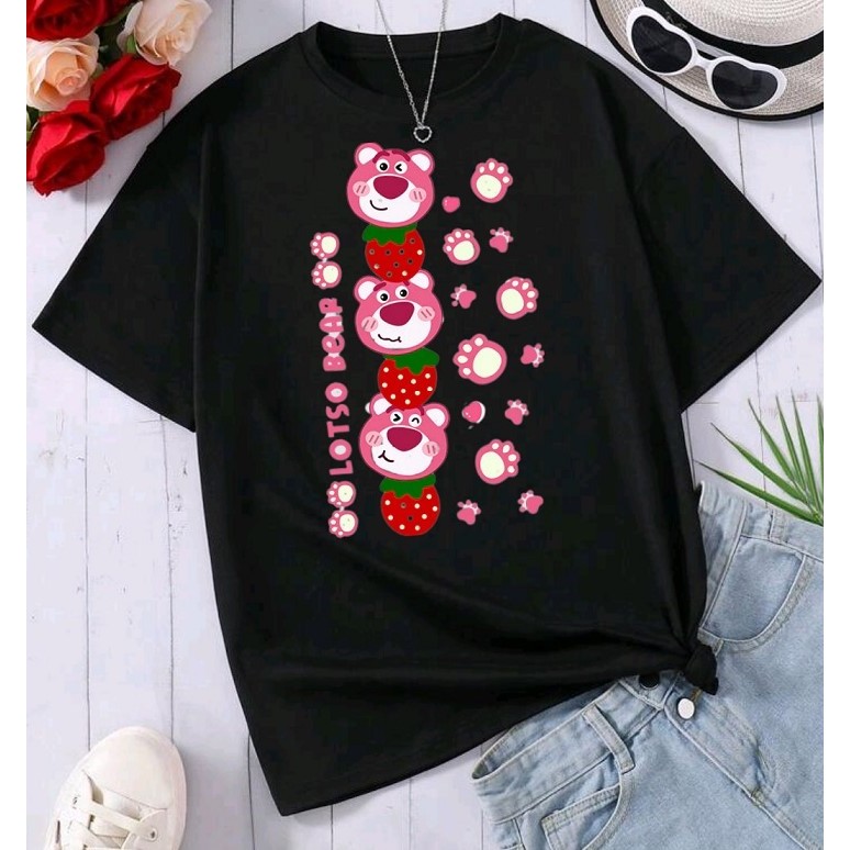 Áo thun in Lotso Bear dọc size lớn