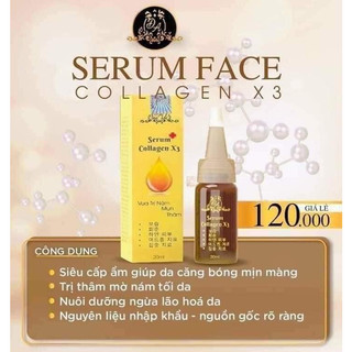 Serum Collagen X3 Đông Anh 20ml [Hàng Công Ty] Giúp Da Hết Thâm, Ngừa Mụn, Nám, Căng Bóng Da