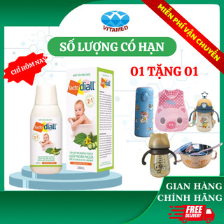 Lactodiall Nước tắm thảo dược cho bé làm sạch nhẹ nhàng, thơm da giúp ngăn ngừa rôm sẩy, hăm da, kê sữa mụn nhọt