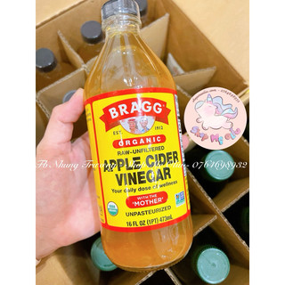 Giấm táo hữu cơ Bragg 473ml Mỹ