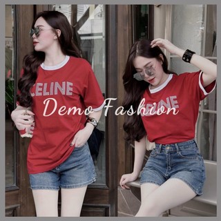Áo phông nữ dáng dài thêu chữ celile dáng dài freesize