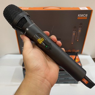 Micro không dây JBL kmc6 hàng chuẩn tay mic kim loại, mic nhẹ dễ hát kmc8- vm500