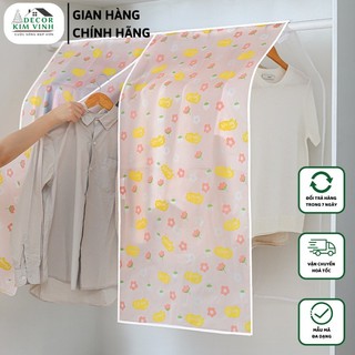 Tấm phủ chống bụi quần áo decor kim vinh