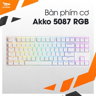 Bàn phím AKKO 5087 RGB ASA – White (Led RGB/Hotswap) - EA Gear