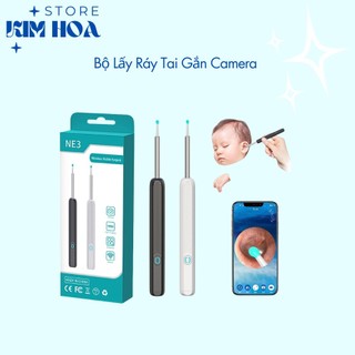 Dụng cụ lấy ráy tai nội soi yunoza-máy lấy ráy tai có đèn kèm camera thông minh kết nối điện thoại có bảo hành