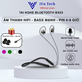 Tai Nghe Bluetooth Quàng Cổ BX03 Tai Nghe Không Dây Chip Bluetooth 5.0 Âm Thanh Vòm HIFI Sống Động Chân Thực