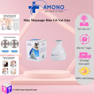 Máy Massage Đầu Cổ Vai Gáy Scalp Massager 3 chế độ với 4 đầu massage giúp xoa bóp Giải Toả Căng Thẳng, Mệt Mỏi