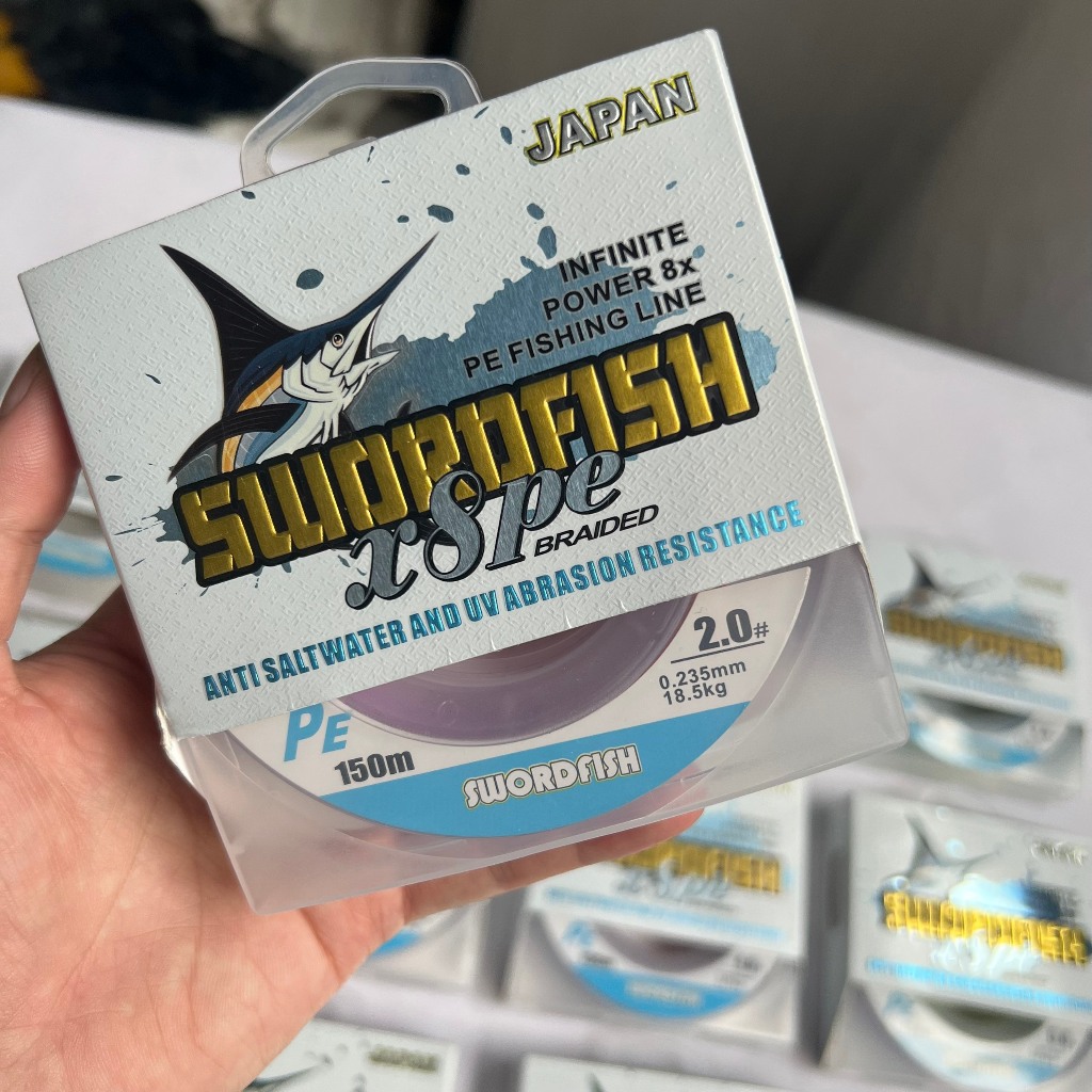 Dây Dù 150m PE X8 Cá Kiếm SWORDFISH JAPAN 7 Màu Cao Cấp - DD150M005